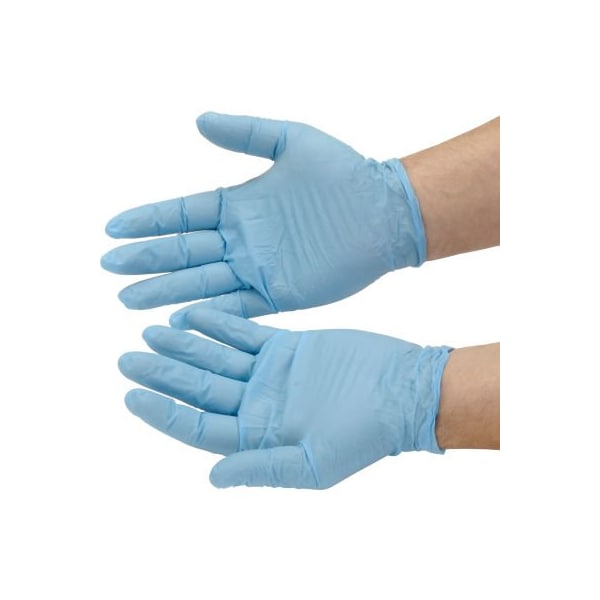 Seidman Associates Disposable Gloves, Nitrile, Powdered, M, Blue GNDR-MD-1M - main